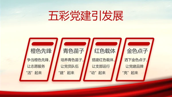 红色党建党风廉政建设文化反腐斗争PPT