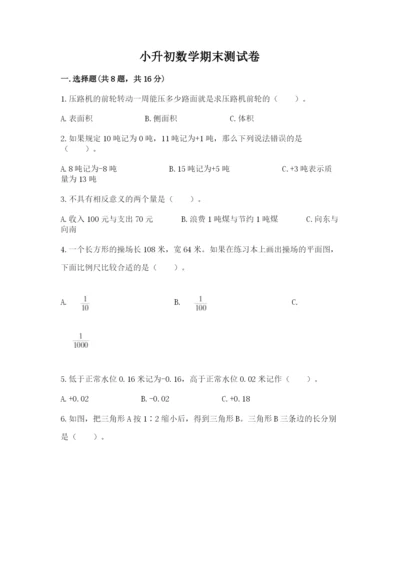 小升初数学期末测试卷【预热题】.docx