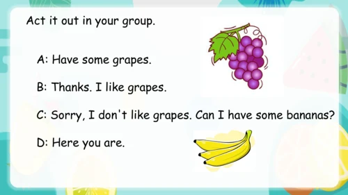 Unit 5 Do you like pears？ Part B Let's talk 课件(共33