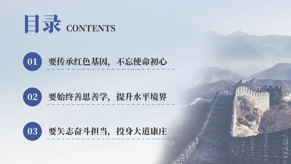 蓝色政党做一名新时代优秀的青年党员党课PPT党建
