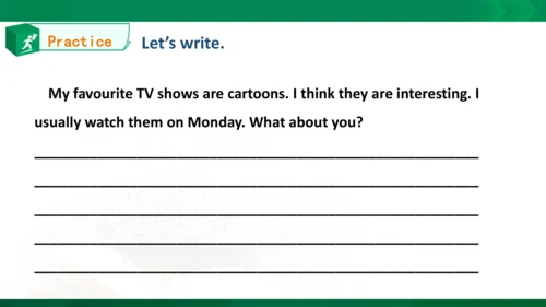 Unit5 TV shows Lesson3同步课件