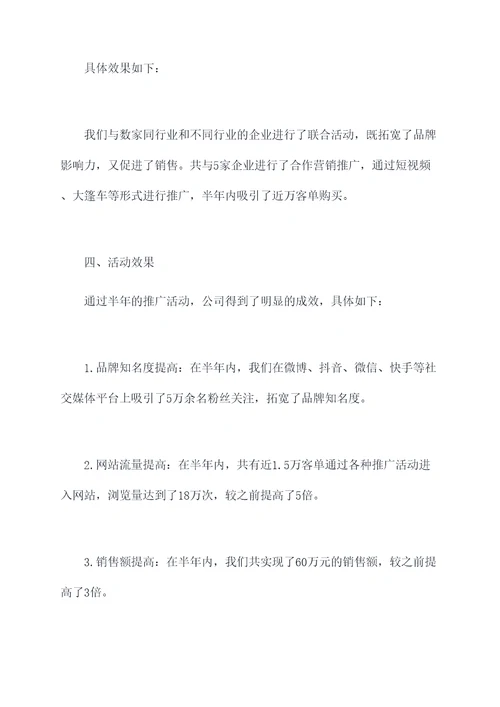活动推广半年总结