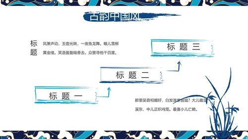 古典大气国潮风年终工作总结PPT