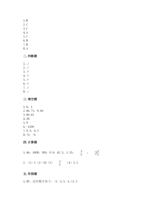 小升初六年级期末测试卷带答案（研优卷）.docx