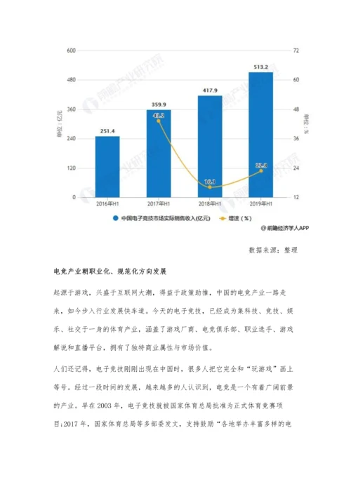 中国电子竞技行业市场现状及发展前景分析-补足人才缺口短板推动可持续发展.docx