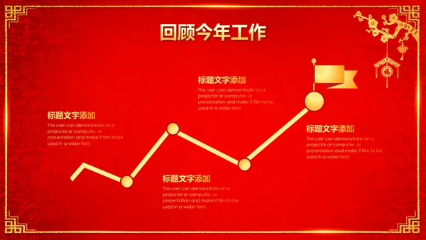 喜庆中国红企业年会颁奖晚会PPT模板