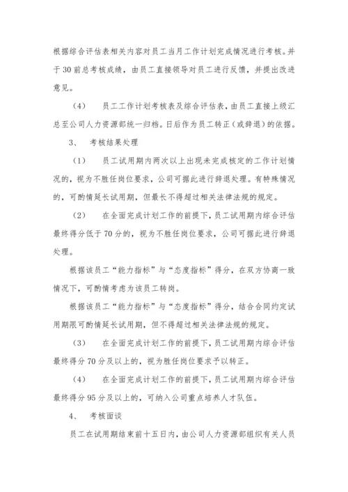 试用期管理办法及试用期考核表格.docx