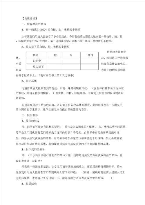 教科六下册科学全册教案精编