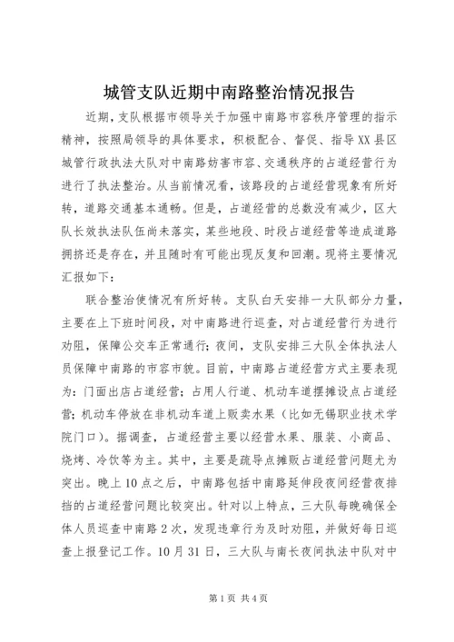 城管支队近期中南路整治情况报告 (3).docx