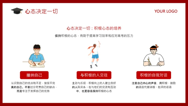红色商务风高考动员家长会PPT
