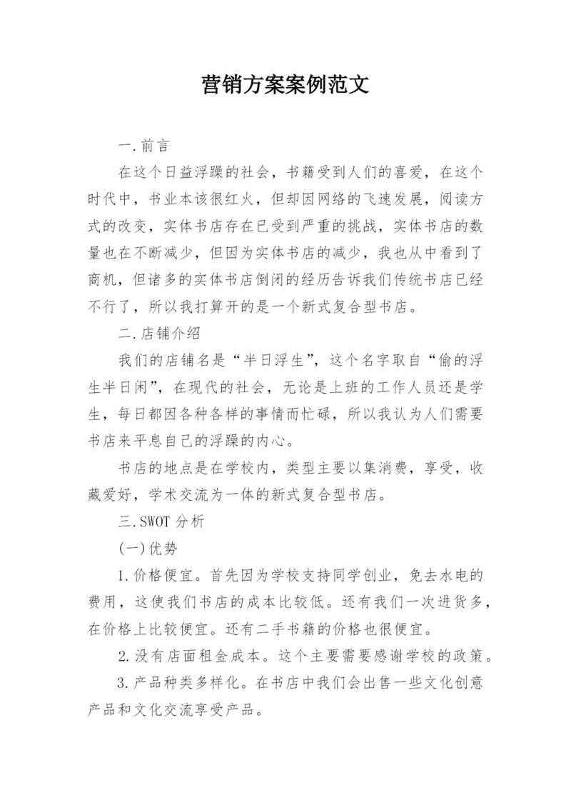 营销方案案例范文.docx