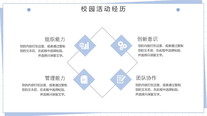 蓝色简约风研究生复试PPT模版