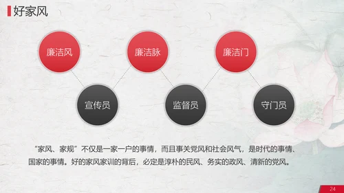 党政党委防腐廉政讲堂PPT模板