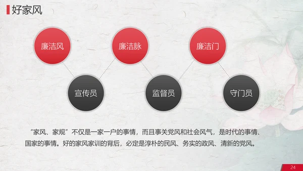 党政党委防腐廉政讲堂PPT模板