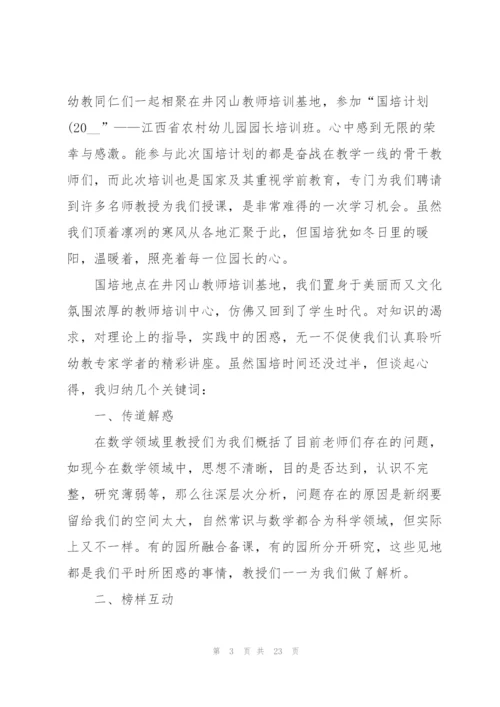 教师个人国培研修心得范文十篇.docx