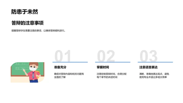 专业答辩技巧PPT模板