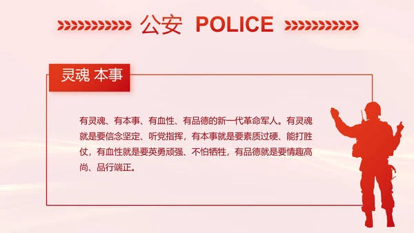 红色大气公安警察案件汇报动态PPT模板
