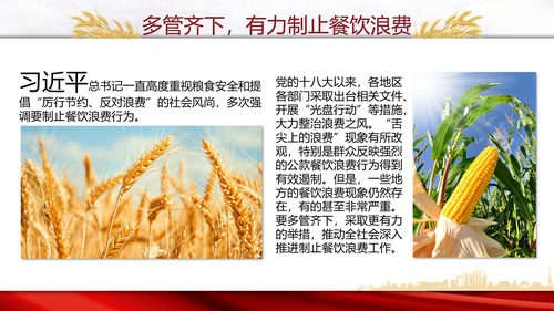 厉行节约反对浪费党委党建教学PPT模板