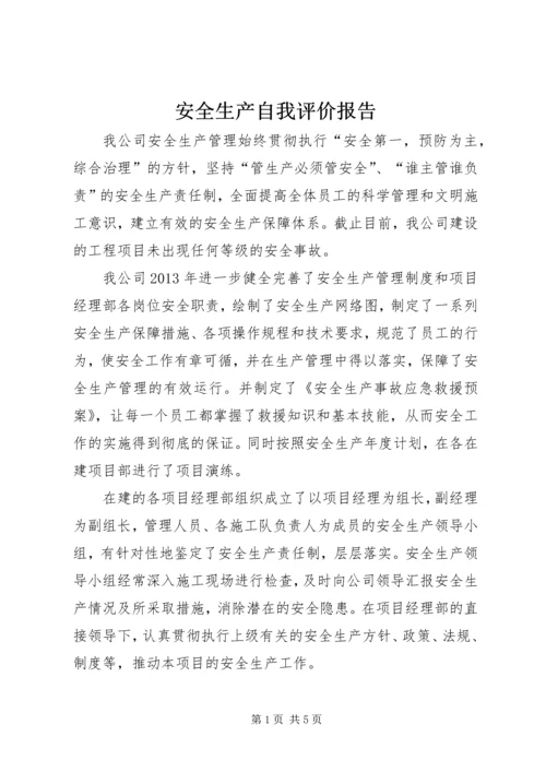 安全生产自我评价报告_1 (5).docx