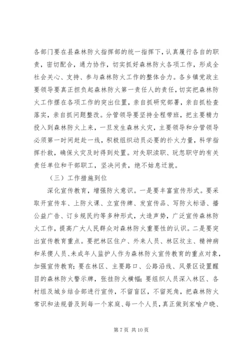 县安全生产和春季森林防火工作会议讲话稿（摘要）精编.docx