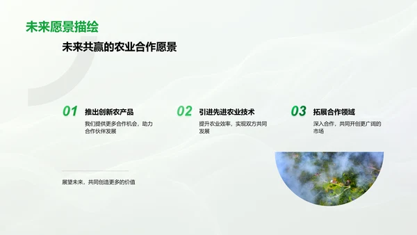 农业合作项目报告PPT模板