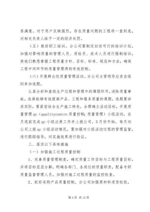 年度质量工作计划 (6).docx