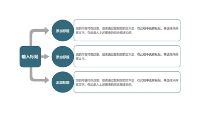 绿色一分三项目介绍PPT模板