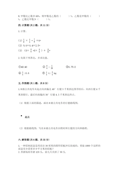 小学数学六年级上册期末卷及答案【典优】.docx