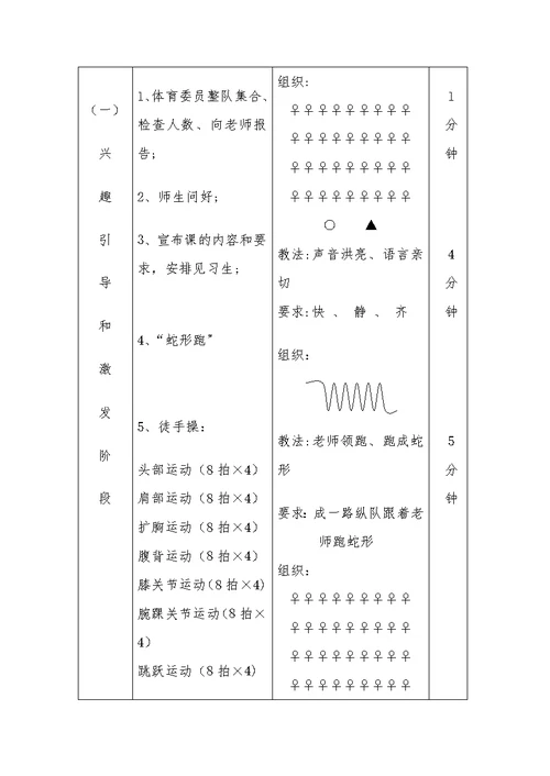 50米快速跑教学设计公开课