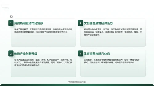 绿色复古风解读传统端午节PPT模板