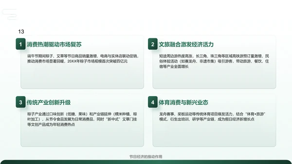 绿色复古风解读传统端午节PPT模板
