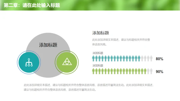 清新绿色环保宣传教育工作总结通用PPT模板