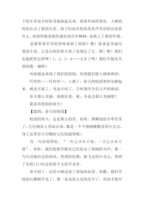 春天的校园作文300字.docx