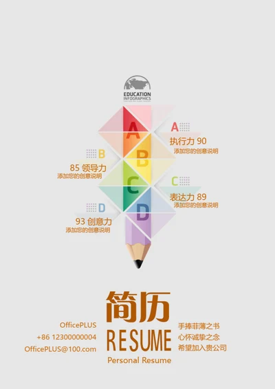 创意个性简历封面