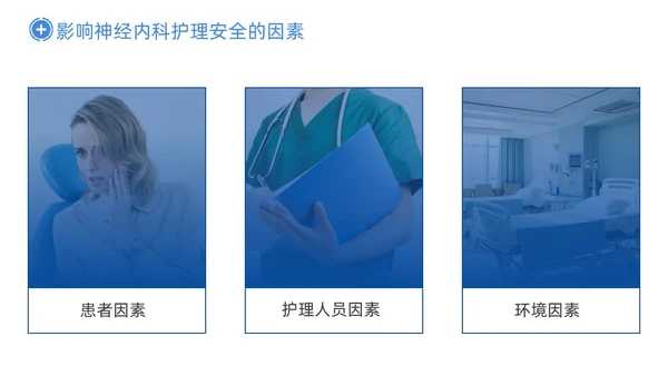 深蓝色商务神经内科患者护理PPT医疗培训PPT模板