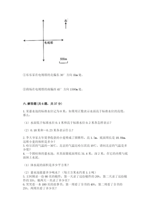 沧州市吴桥县六年级下册数学期末测试卷一套.docx