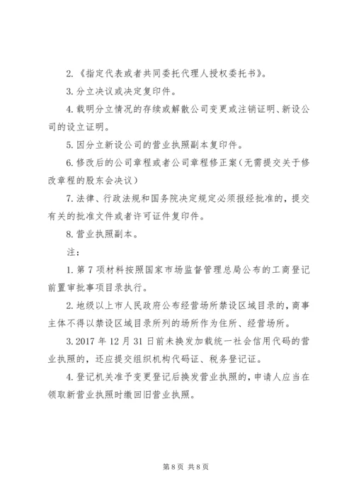 公司合并、分立提交材料规范 (3).docx