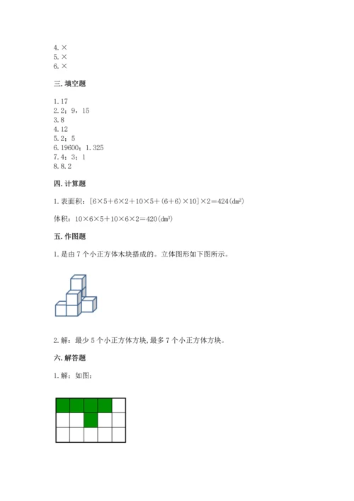 人教版五年级下册数学期中测试卷【达标题】.docx