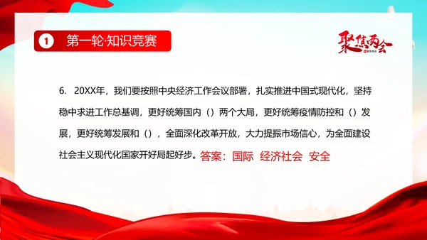 全国两会知识竞赛两会精神两会应知应会PPT课件