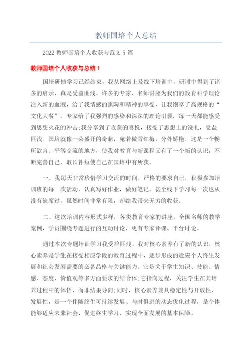 教师国培个人总结.docx