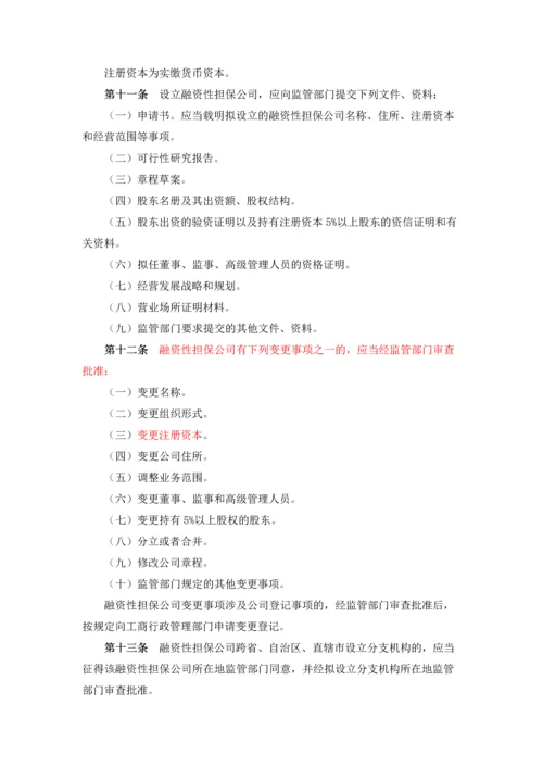 融资性担保公司管理暂行办法.docx