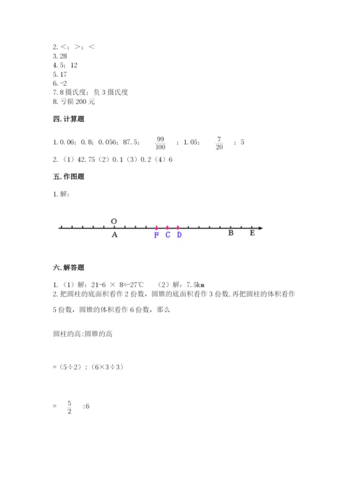 小升初数学期末测试卷附参考答案【夺分金卷】.docx