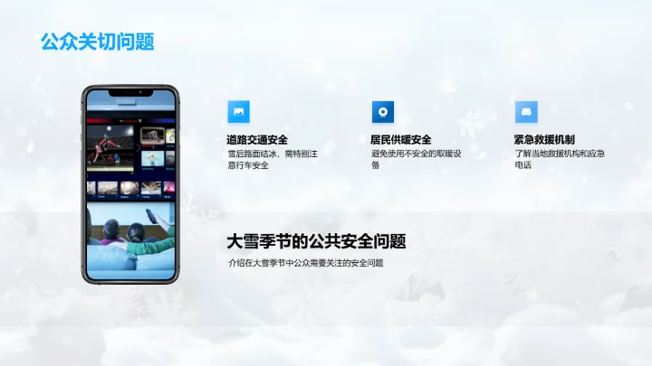 冬季天气信息传播