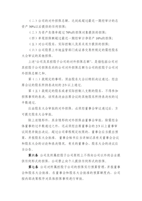 国有企业对外担保管理办法模版.docx