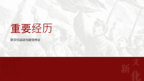 红色简约风人物介绍之陈独秀
