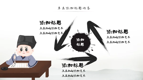中国风论语弟子规国学经典古文学习PPT