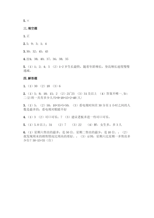 人教版二年级下册数学第一单元-数据收集整理-测试卷附答案(模拟题).docx