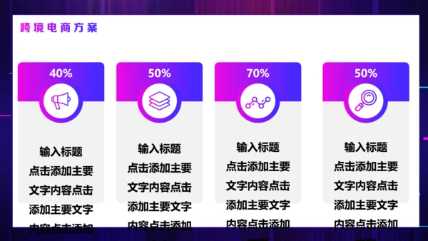 智慧跨境电商方案活动策划通用PPT模板