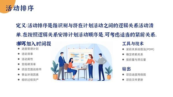 简约项目时间管理PPT模板pmp项目管理（补充）