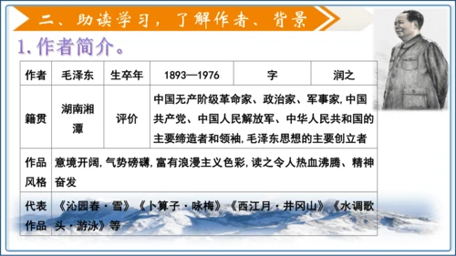 1 《沁园春 雪》第1课时【2024秋统编九上语文精彩课堂教案（精品课件）】